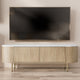 Meuble TV Mobilier 1 Comfivo Livtena (Marbre blanc + Doré) — photo produit