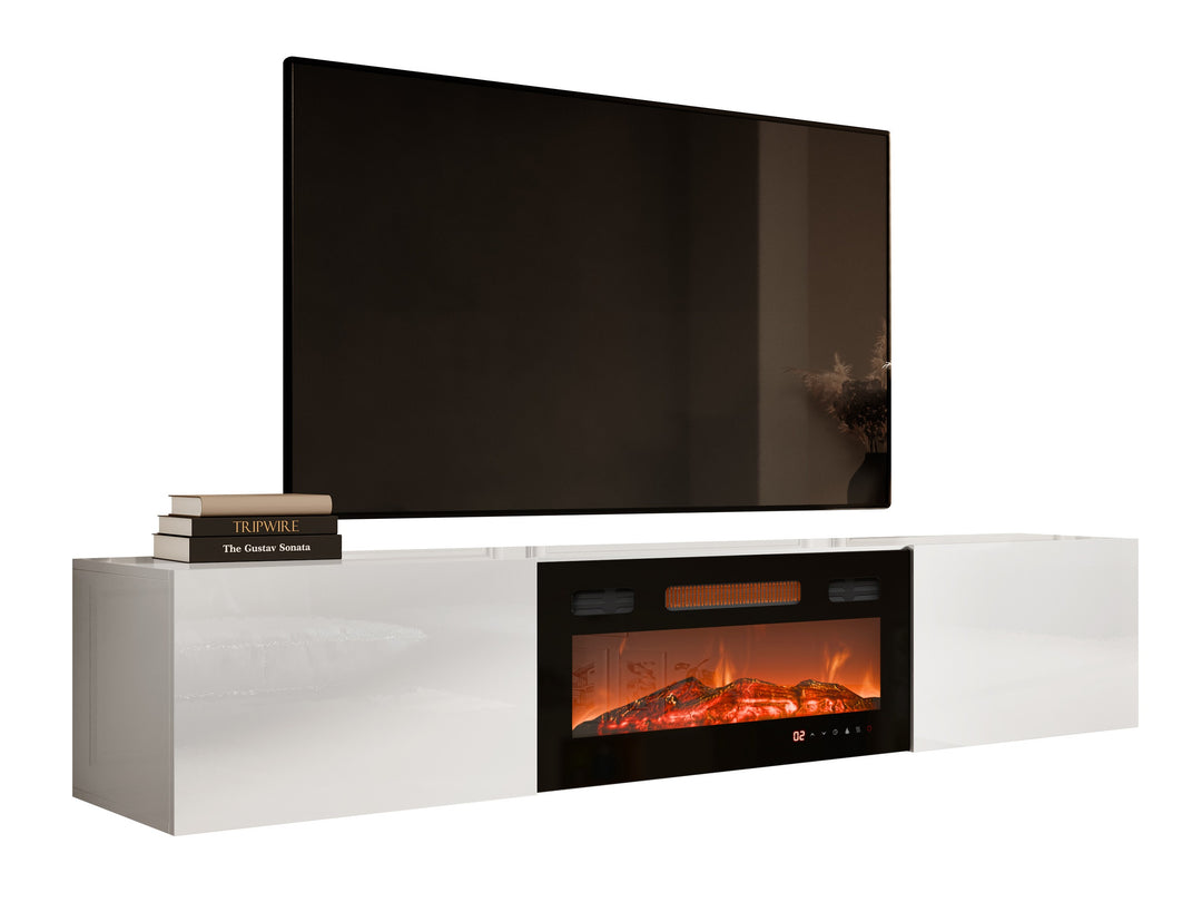 Meuble TV MOBILIER 1 Imago I (Blanc + Blanc brillant) — photo produit