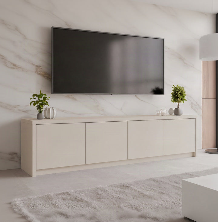 Meuble TV MOBILIER 1 Lectio 4 portes beige