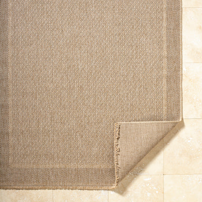 Tapis d'Extérieur/Intérieur Aspect Jute Beige/Noir  Akron