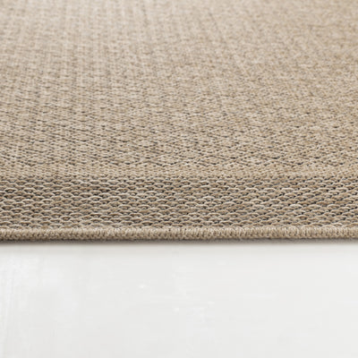 Tapis d'Extérieur/Intérieur Aspect Jute Beige/Noir  Akron