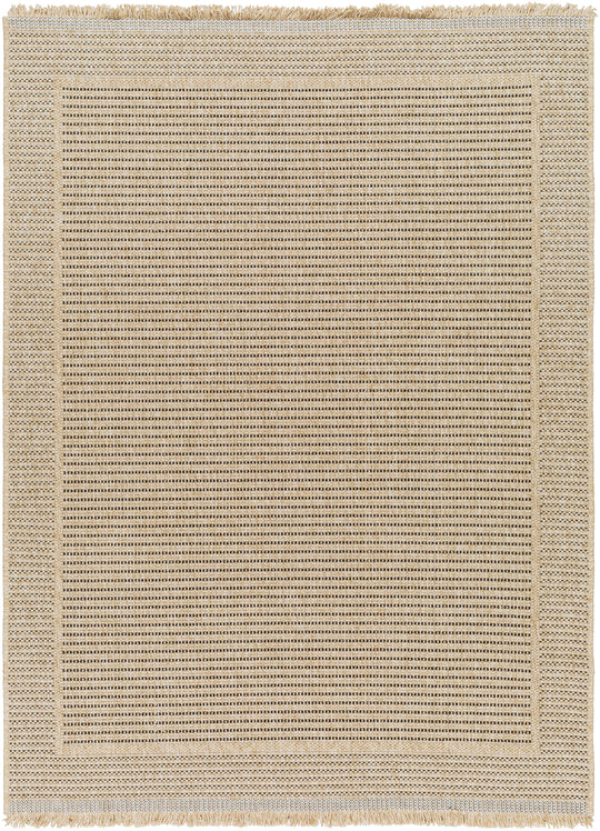 Tapis d'Extérieur/Intérieur Aspect Jute Beige/Noir 2 Benton