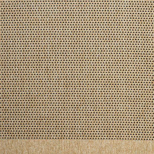 Tapis d'Extérieur/Intérieur Aspect Jute Beige/Noir Burlington