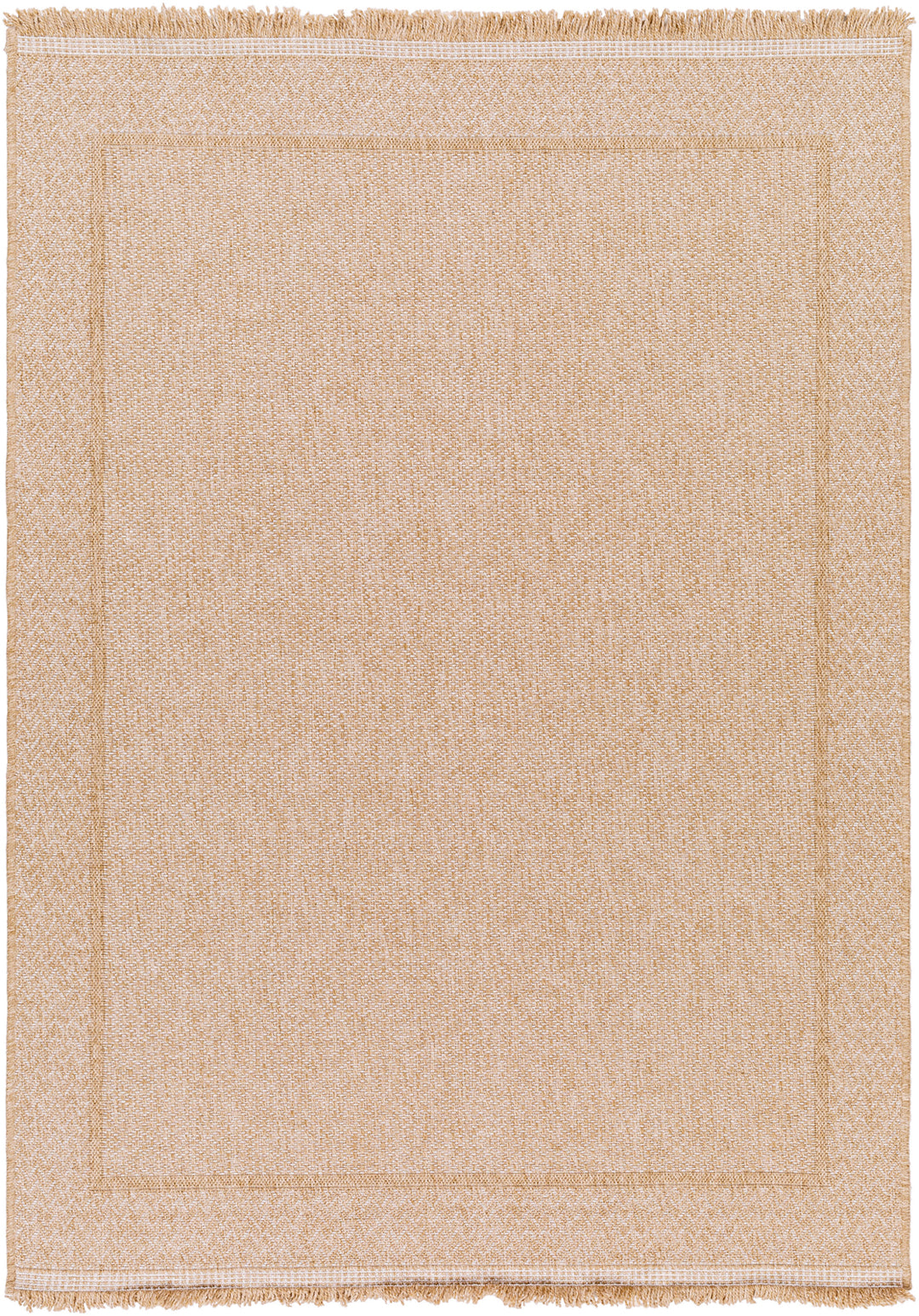 Tapis d'Extérieur/Intérieur Aspect Jute Beige/Noir  Trenton