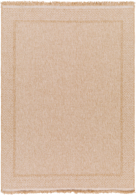 Tapis d'Extérieur/Intérieur Aspect Jute Beige/Noir  Trenton