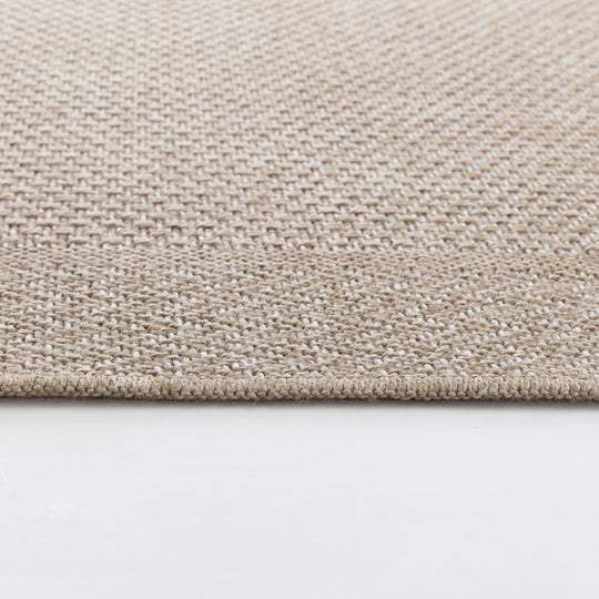 Tapis d'Extérieur/Intérieur Aspect Jute Beige/Noir  Trenton