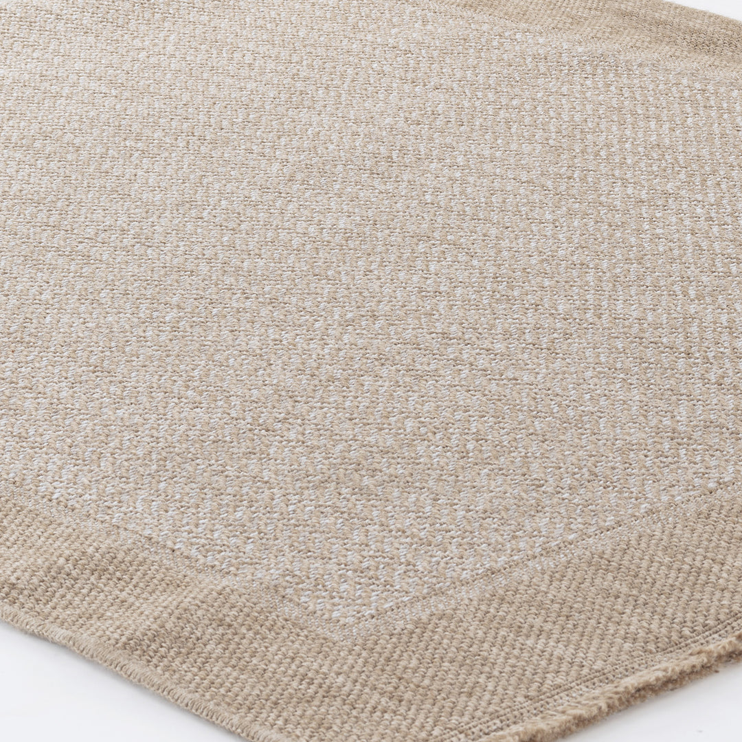 Tapis d'Extérieur/Intérieur Aspect Jute Beige/Noir 5 Lexington