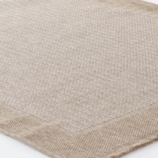 Tapis d'Extérieur/Intérieur Aspect Jute Beige/Noir 5 Lexington