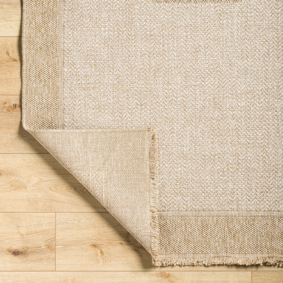 Tapis d'Extérieur/Intérieur Aspect Jute Beige/Noir 5 Lexington