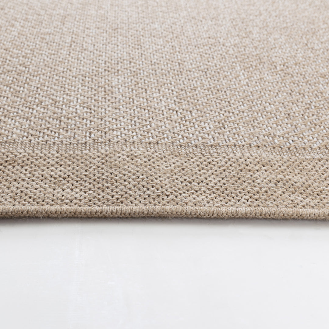 Tapis d'Extérieur/Intérieur Aspect Jute Beige/Noir 5 Lexington