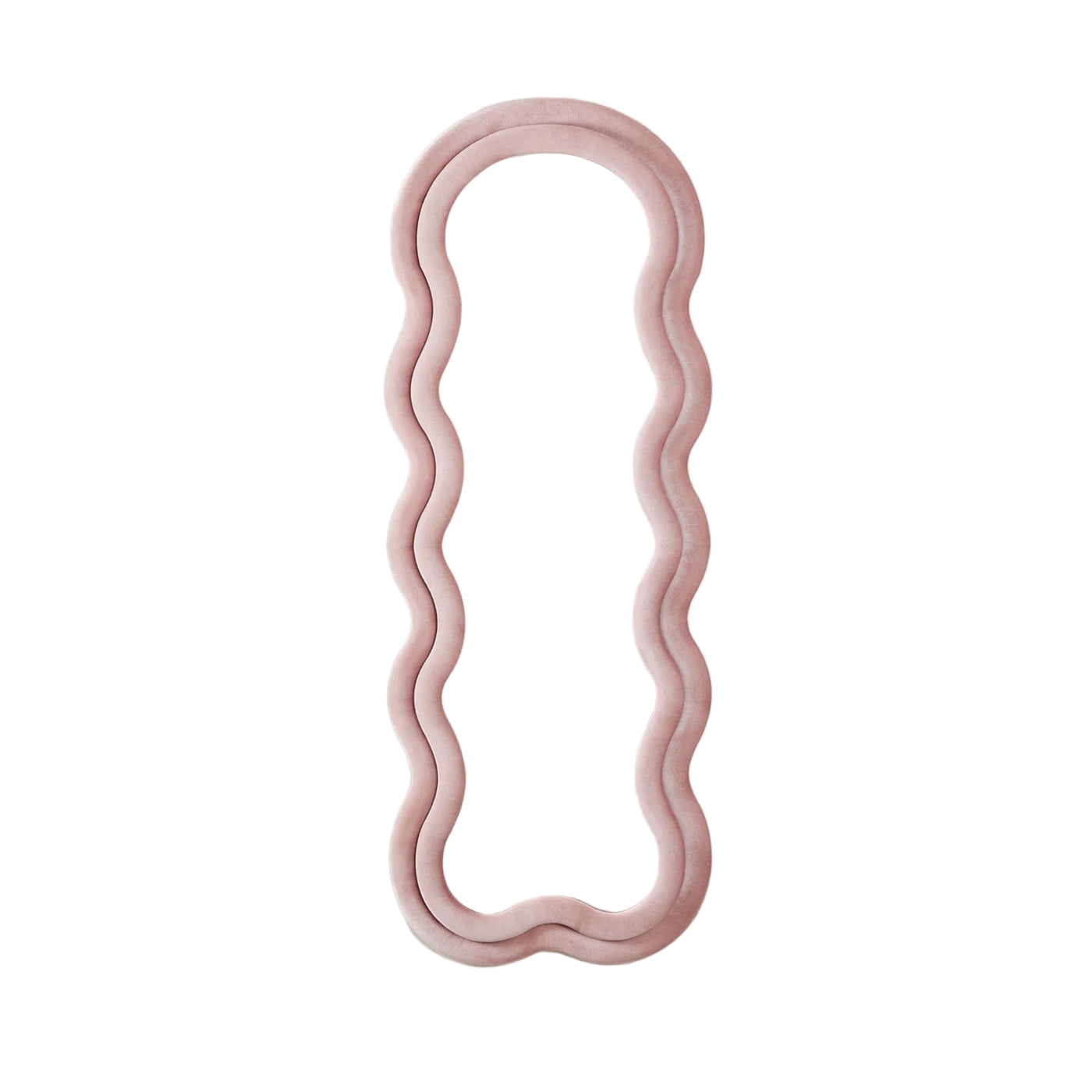 Miroir mural SKLUM Evelyn 60x160 cm tapissé Rose