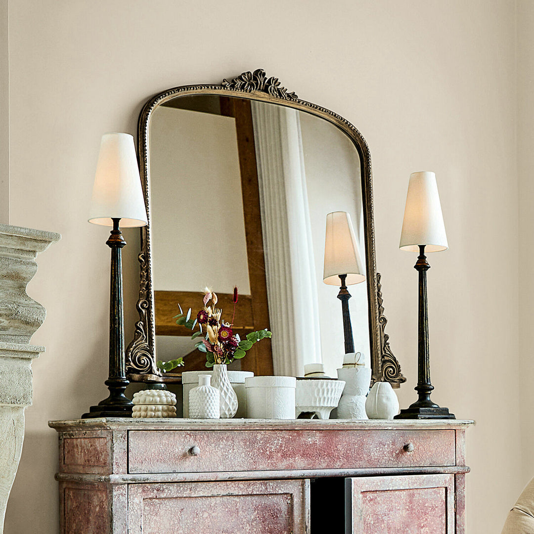 Miroir LOBERON Mambero en métal or vieilli — photo produit