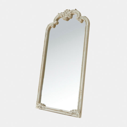 Miroir LOBERON Vitré-sur-Rhône blanc vieilli — photo produit