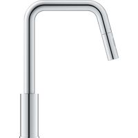 Mitigeur de cuisine monocommande GROHE 30631000 avec douchette extractible 2 jets –et bec mobile 360 en laiton chrome — photo produit