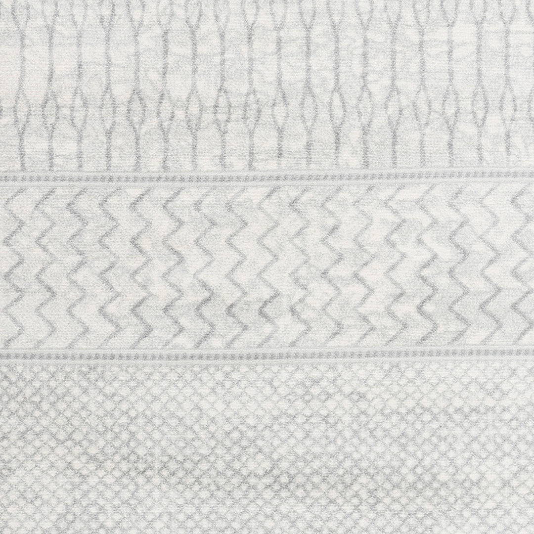 Tapis Scandinave Bohème Gris/Ivoire Cixi
