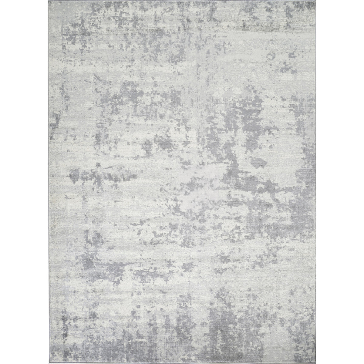 Tapis SURYA Victoire moderne, motif abstrait effet patiné gris argenté et ivoire, vue 6