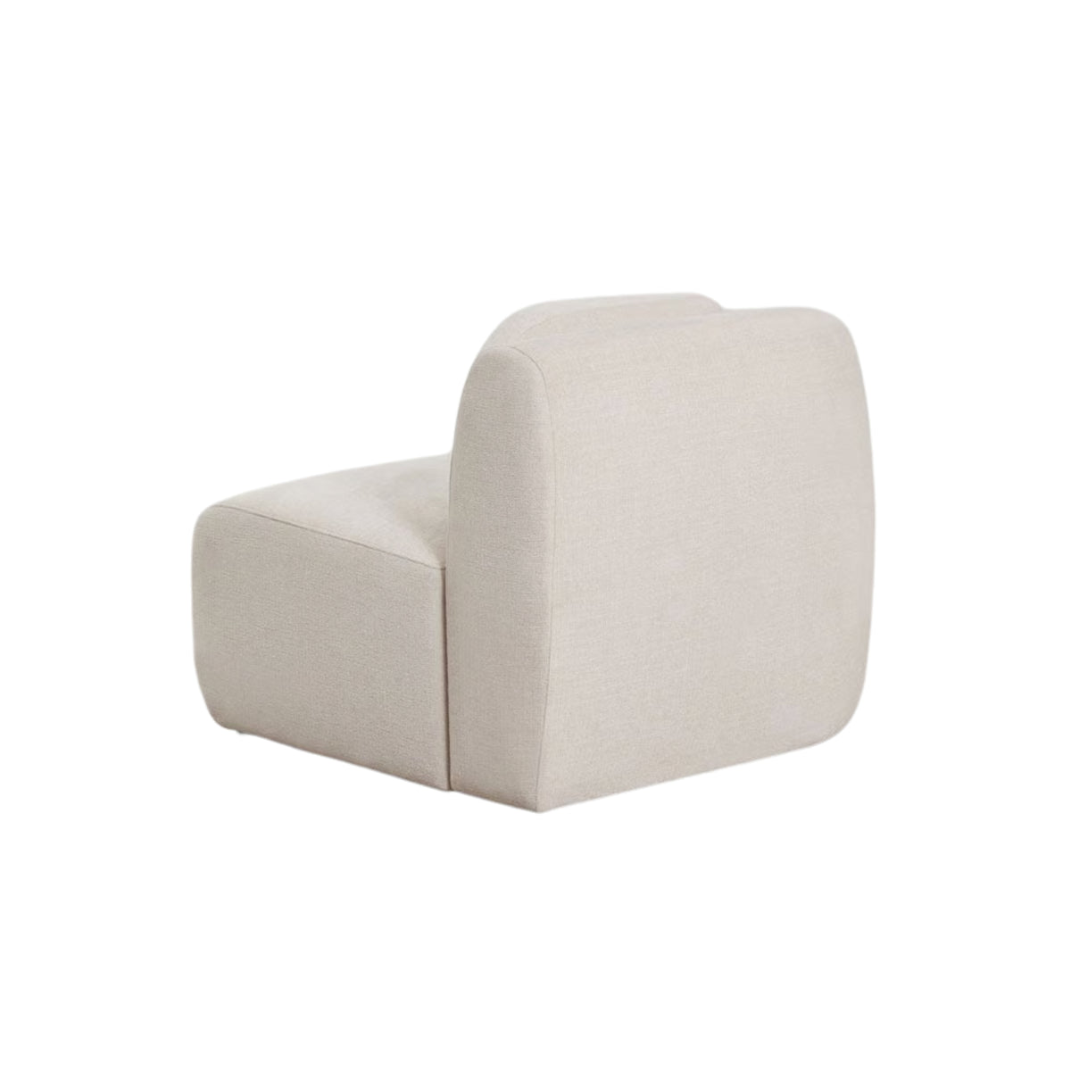 Module d'angle gauche SKLUM Coquette en chenille beige crème