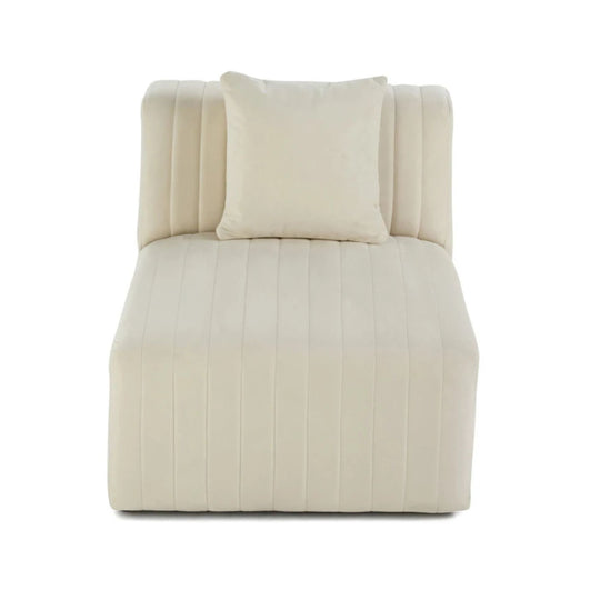 Module d'assise BEST MOBILIER Nova en velours beige