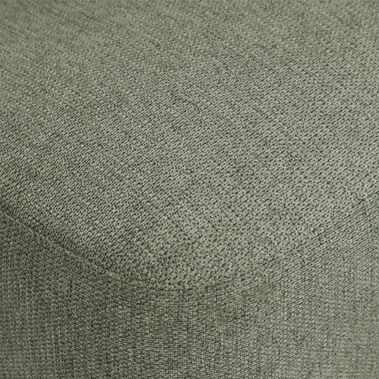 Méridienne gauche SKLUM Coco en tissu chenille vert sauge