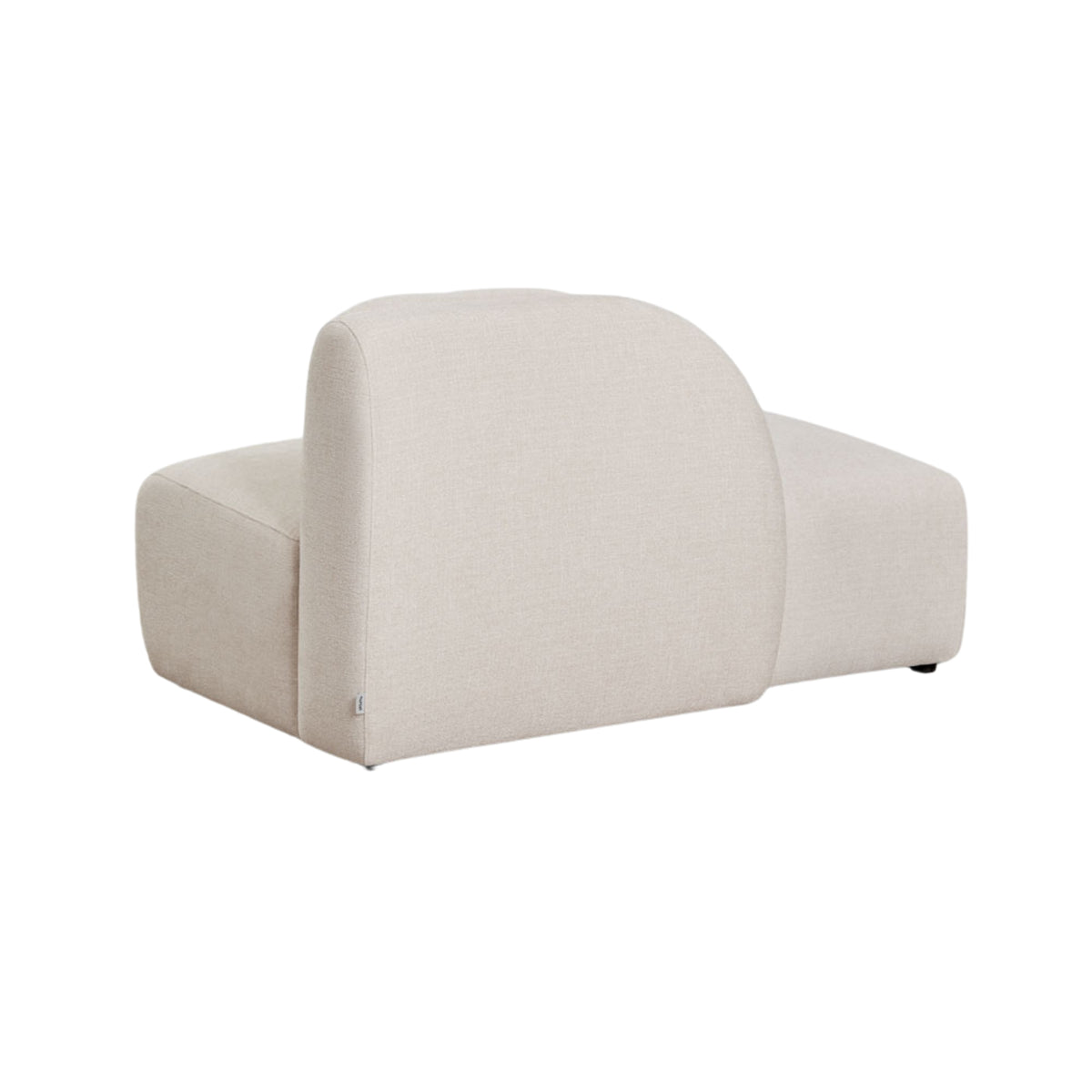 Module méridienne gauche SKLUM Coquette en tissu chenille beige