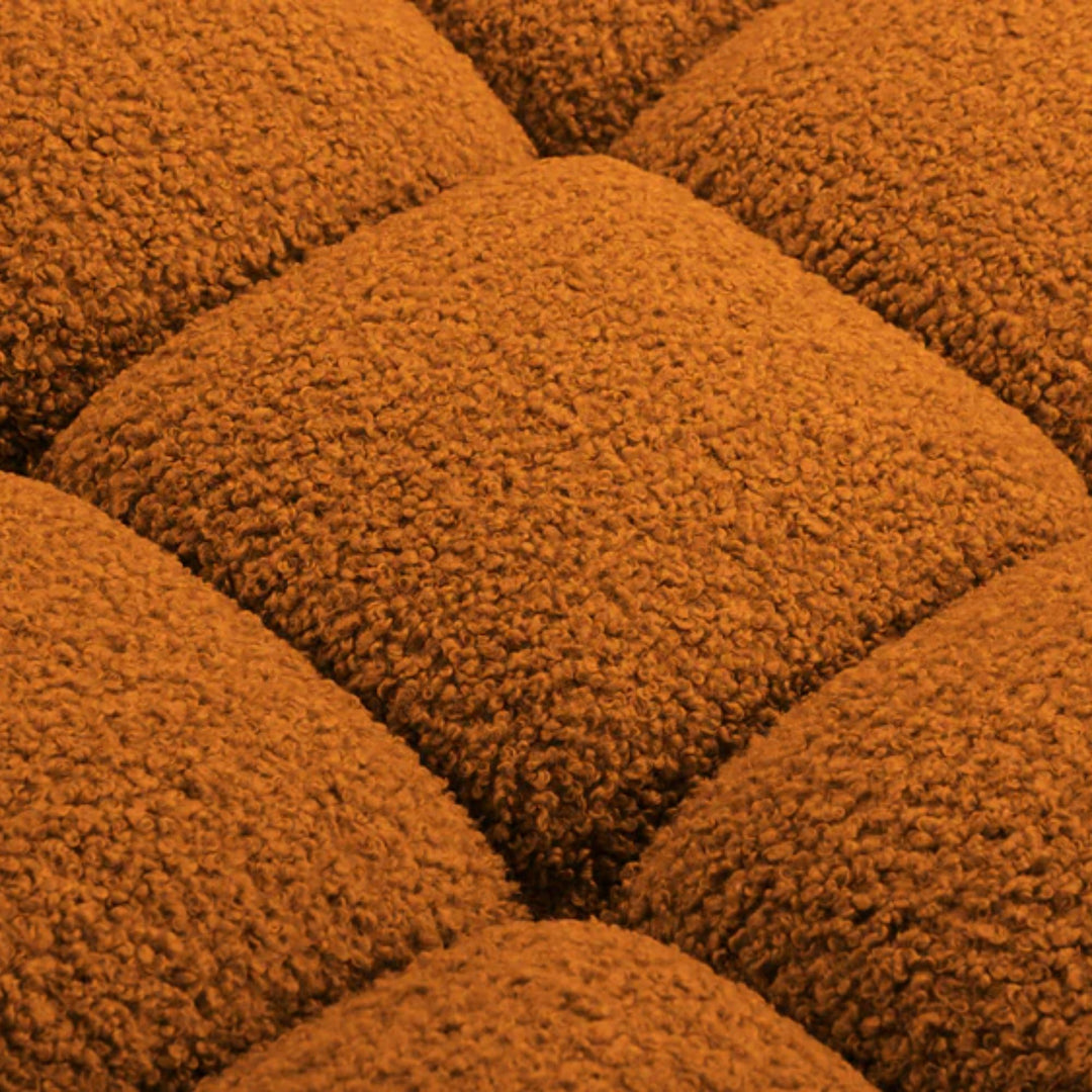 Module MICADONI Bellis en tissu bouclé brique