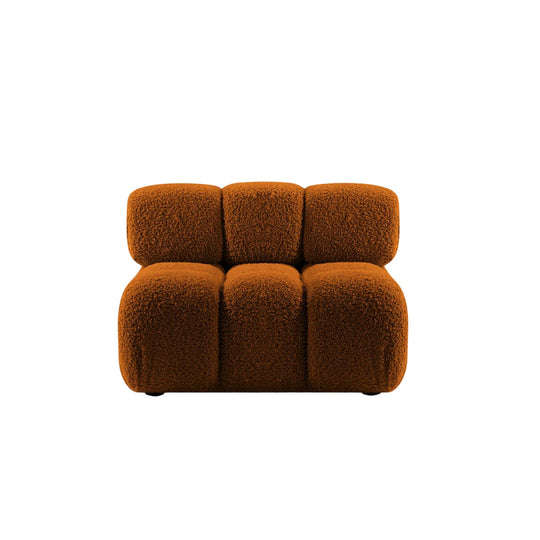Module MICADONI Bellis en tissu bouclé brique