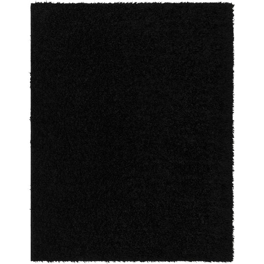 Tapis Shaggy Moderne Noir Dadu