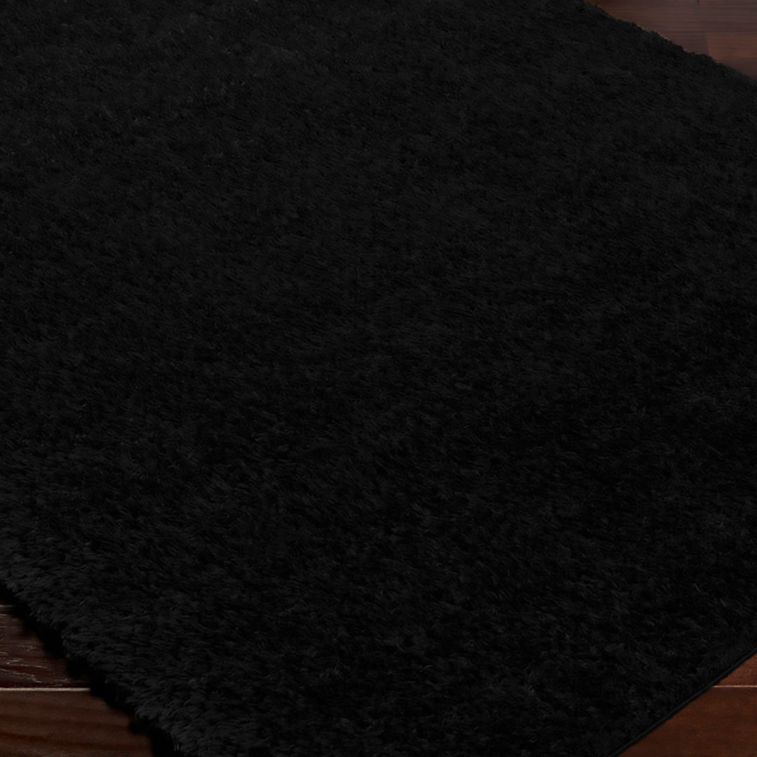 Tapis Shaggy Moderne Noir Dadu