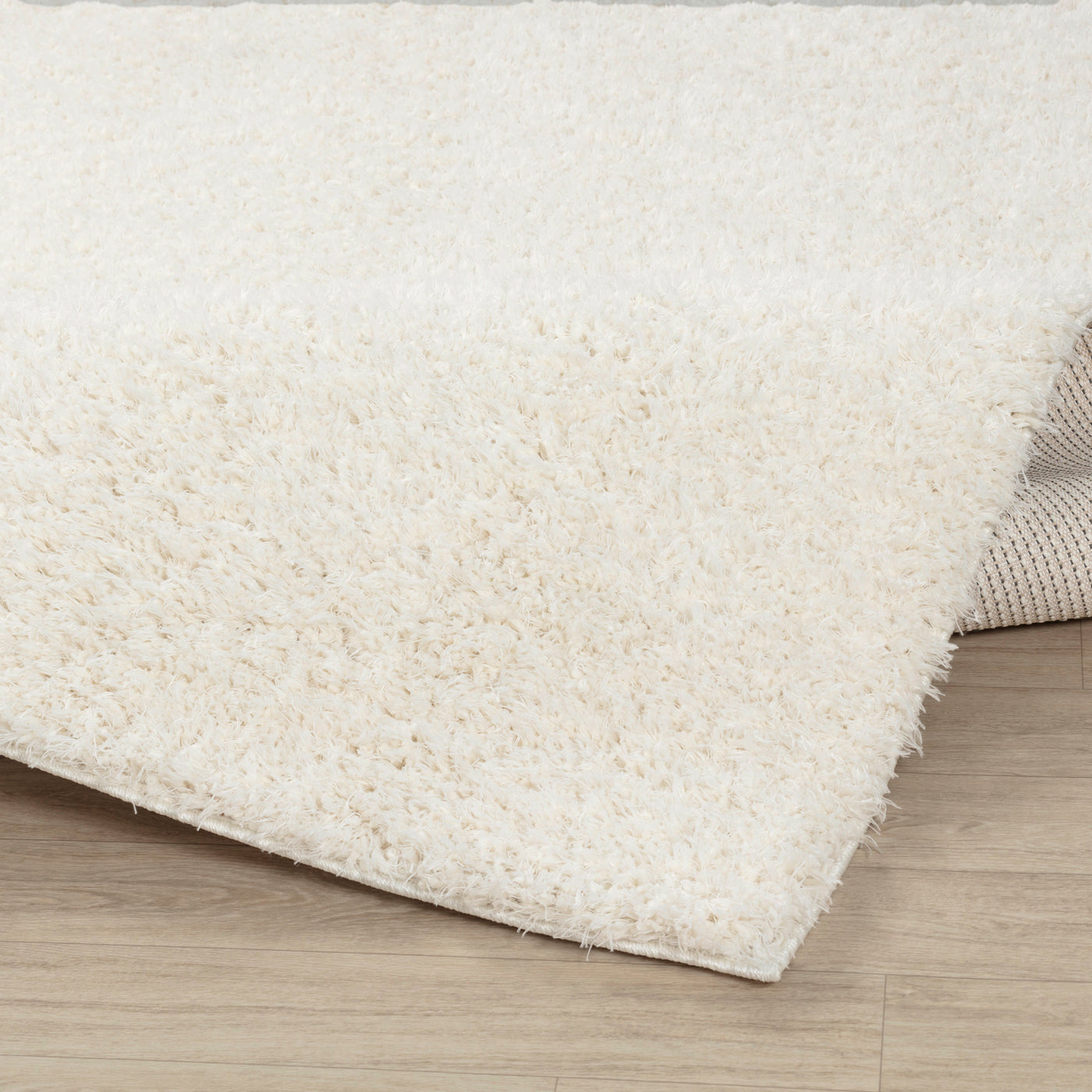 Tapis Shaggy Moderne Crème Dadu