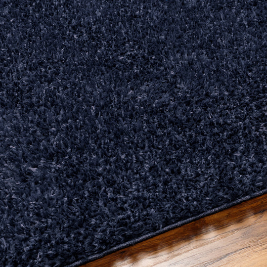 Tapis Shaggy Moderne Bleu Foncé Dadu
