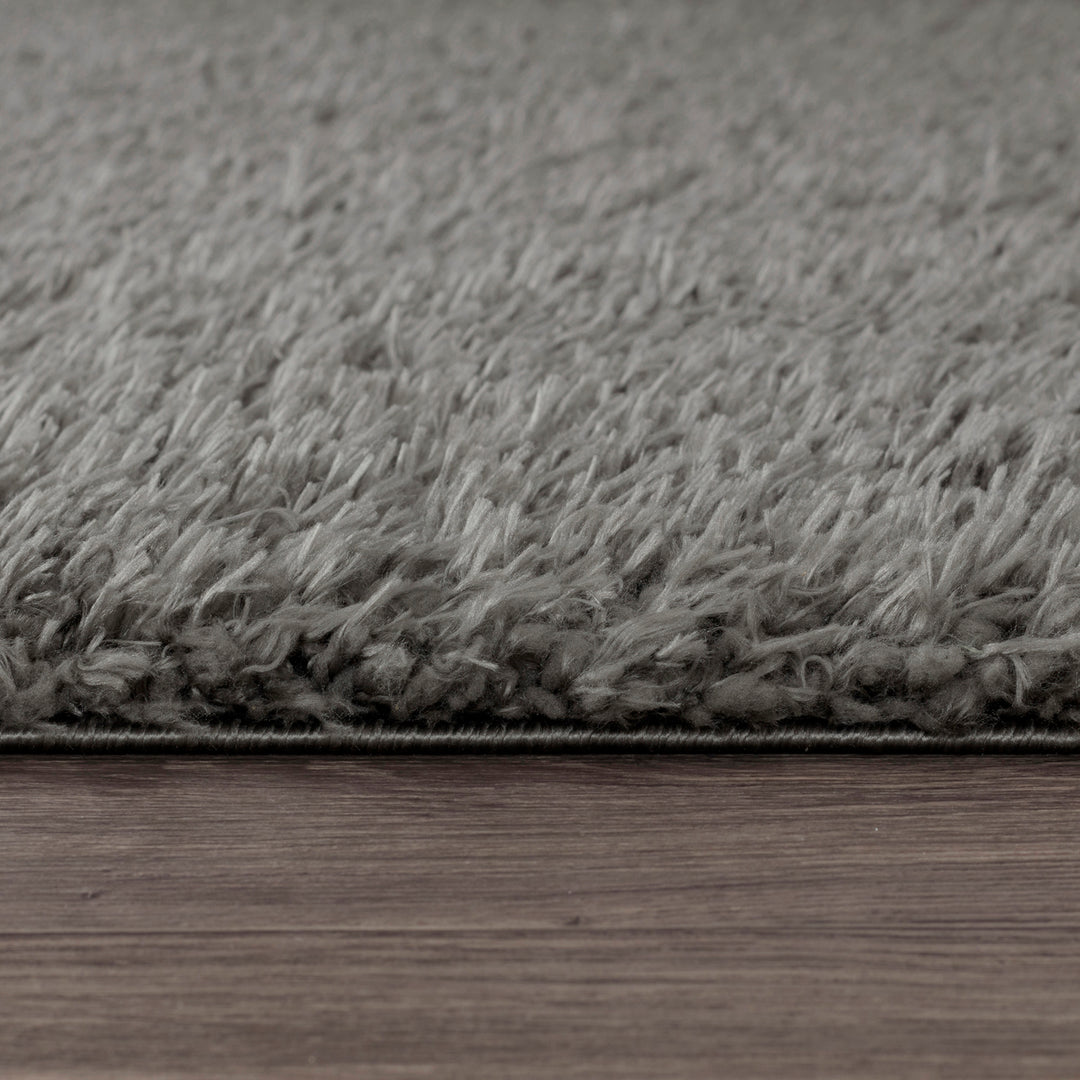 Tapis Shaggy Moderne Gris Foncé Dadu