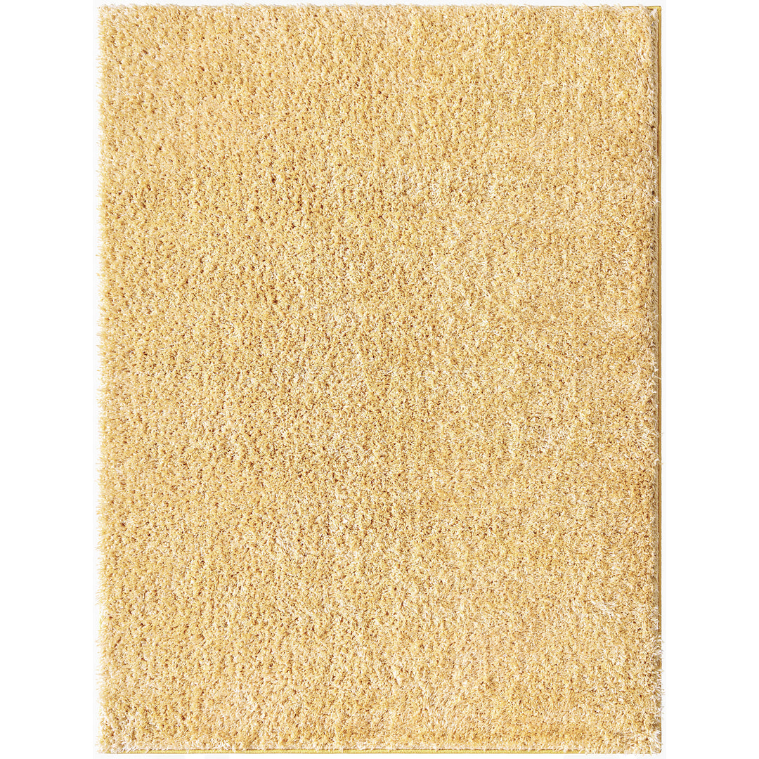 Tapis Shaggy Moderne Jaune Dadu