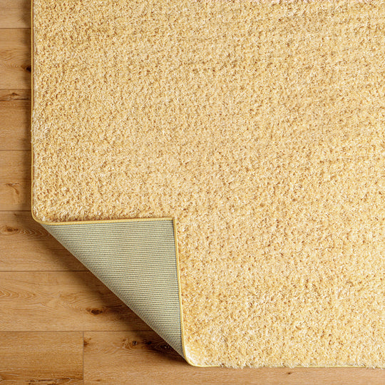 Tapis Shaggy Moderne Jaune Dadu