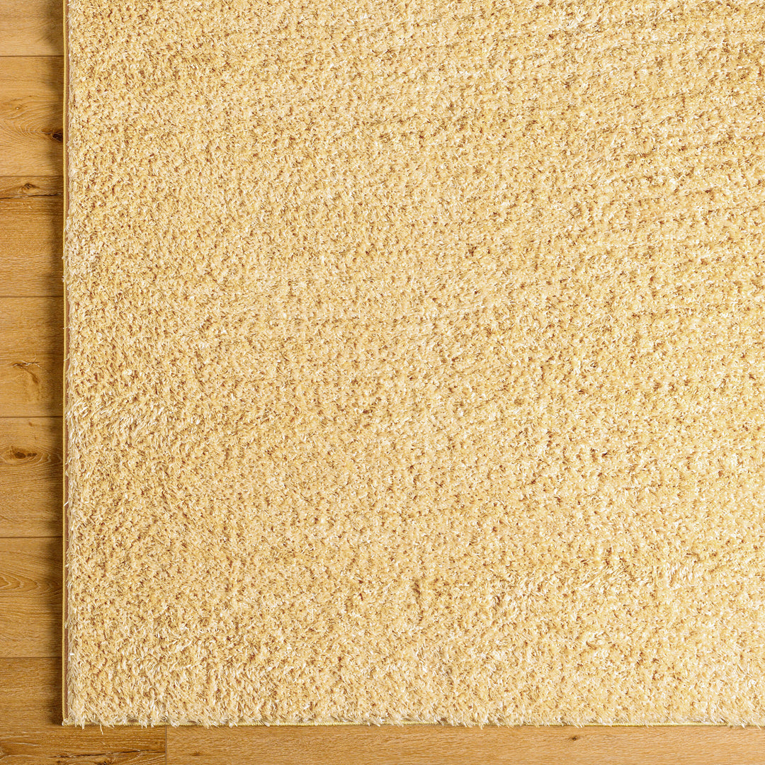 Tapis Shaggy Moderne Jaune Dadu