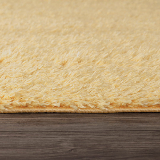 Tapis Shaggy Moderne Jaune Dadu