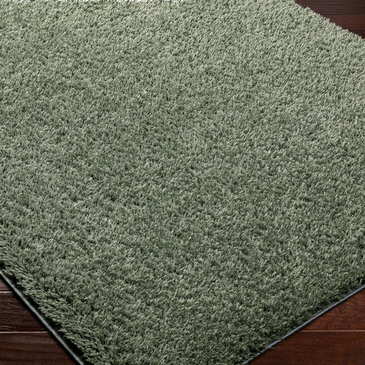 Tapis Shaggy Moderne Vert Dadu