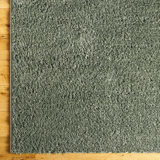 Tapis Shaggy Moderne Vert Dadu