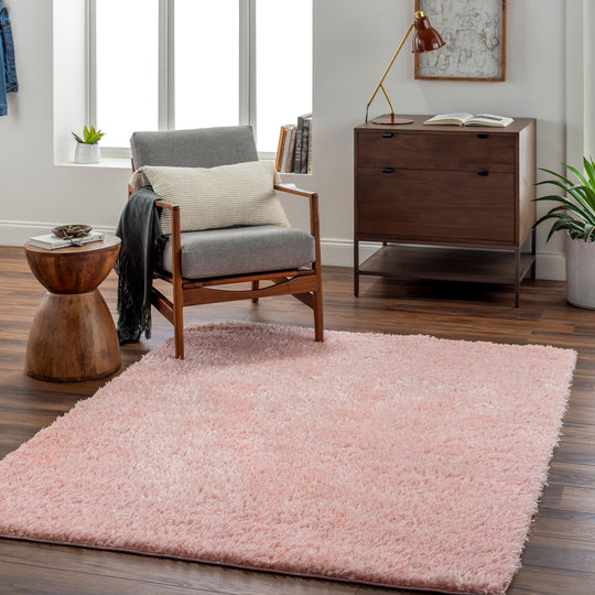 Tapis Shaggy Moderne Rose Clair Dadu