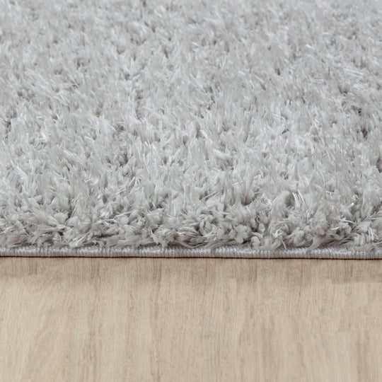 Tapis Shaggy Moderne Gris Clair Dadu