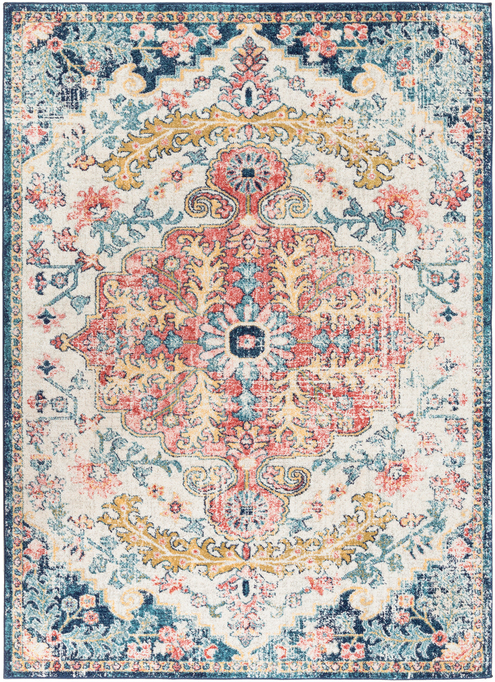Tapis Vintage Oriental Bleu/Rouge