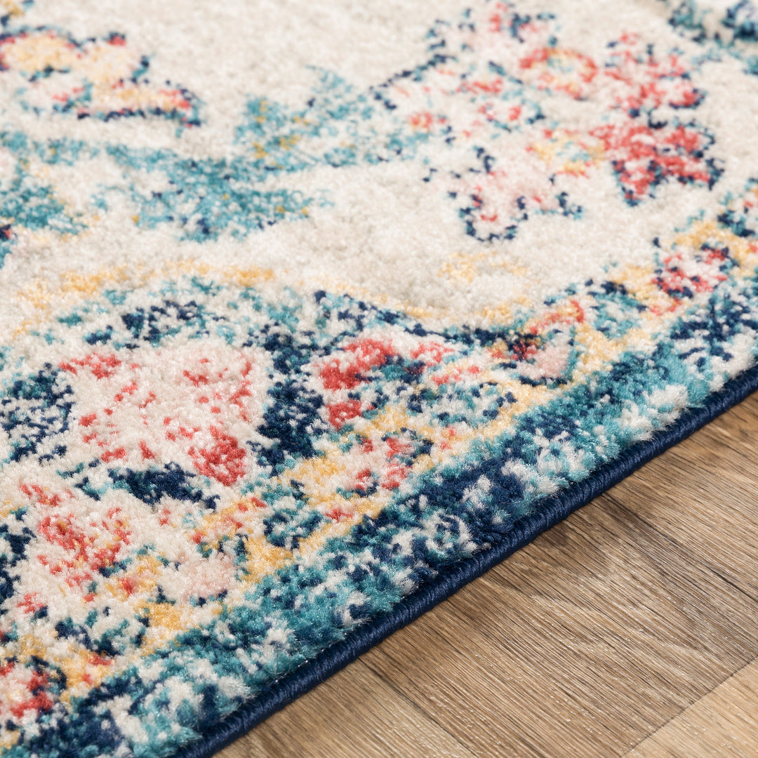 Tapis Vintage Oriental Bleu/Rouge