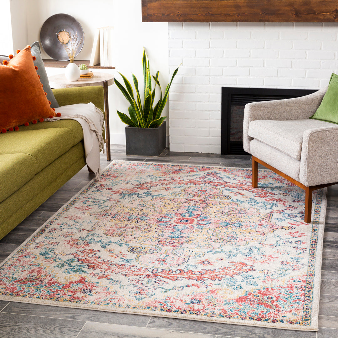 Tapis Vintage Oriental Rouge/Bleu