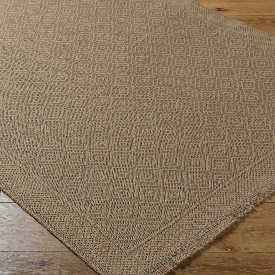 Tapis de Couloir Bohème en Jute Lavable en Machine Brun/Beige