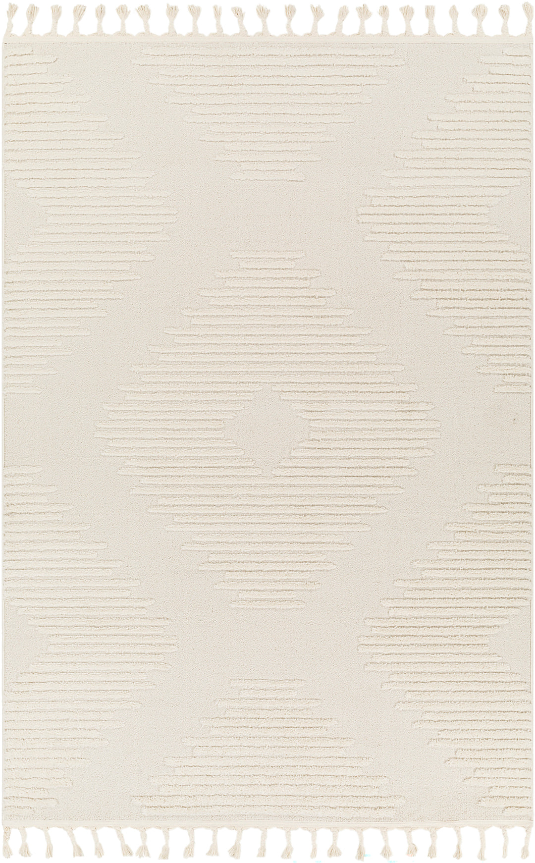 Tapis Berbère Ethnique Venlo Gris Clair/Ivoire