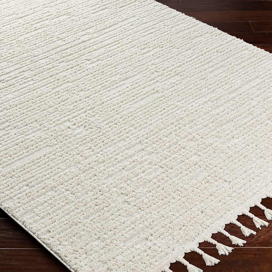 Tapis Scandinave Yeola Bohème Gris Clair/Ivoire