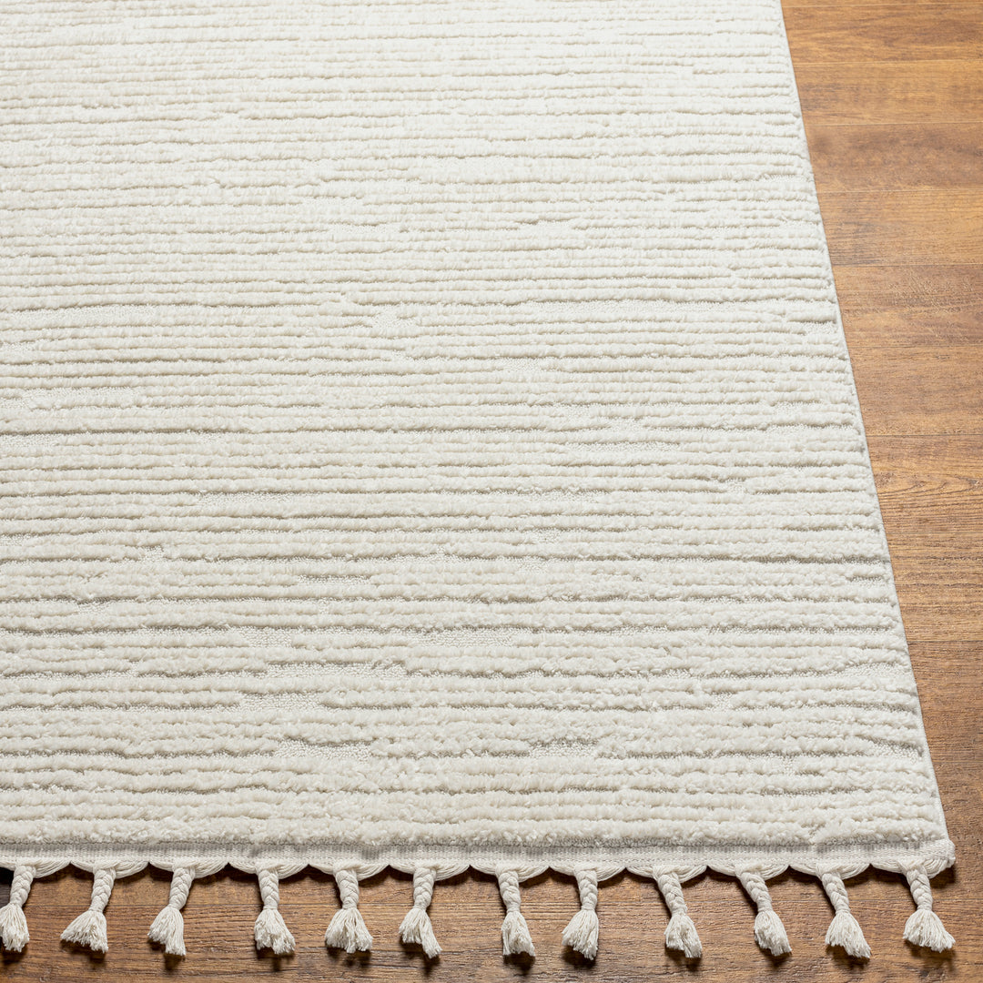 Tapis Scandinave Yeola Bohème Gris Clair/Ivoire