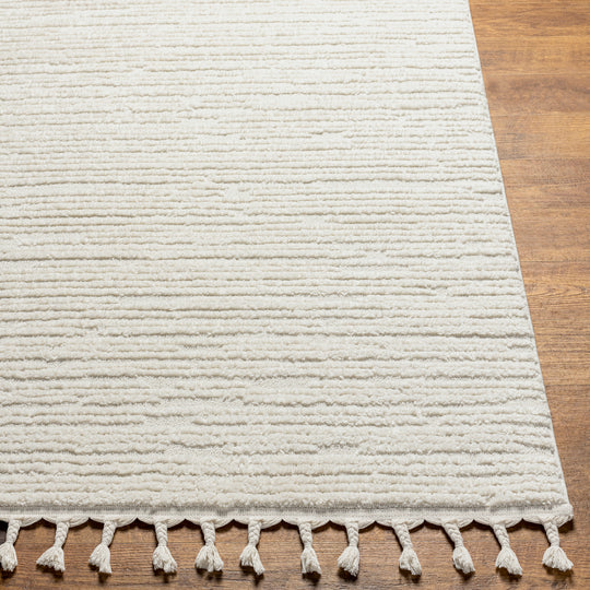 Tapis Scandinave Yeola Bohème Gris Clair/Ivoire