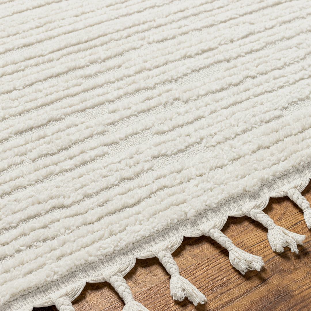 Tapis Scandinave Yeola Bohème Gris Clair/Ivoire