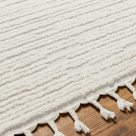 Tapis Scandinave Yeola Bohème Gris Clair/Ivoire