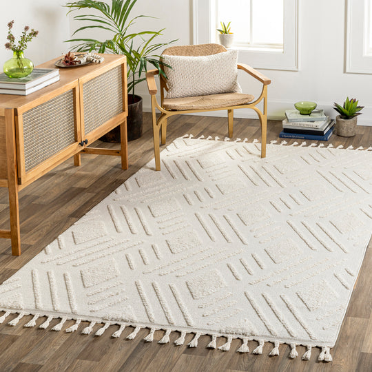 Tapis Berbère Zeland Ethnique Ivoire 160x213cm